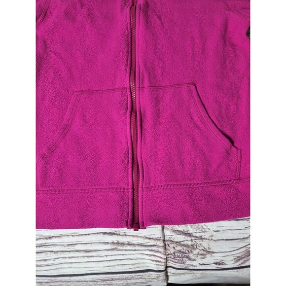 The North Face Hooded Fleece Jacket Pink Girls Size 14/16 Large, Full Zip - Picture 5 of 8